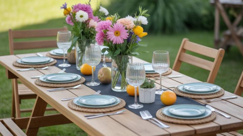 Sommerliche Tischdeko-Ideen: Kreative Arrangements für Gartenpartys und Grillabende