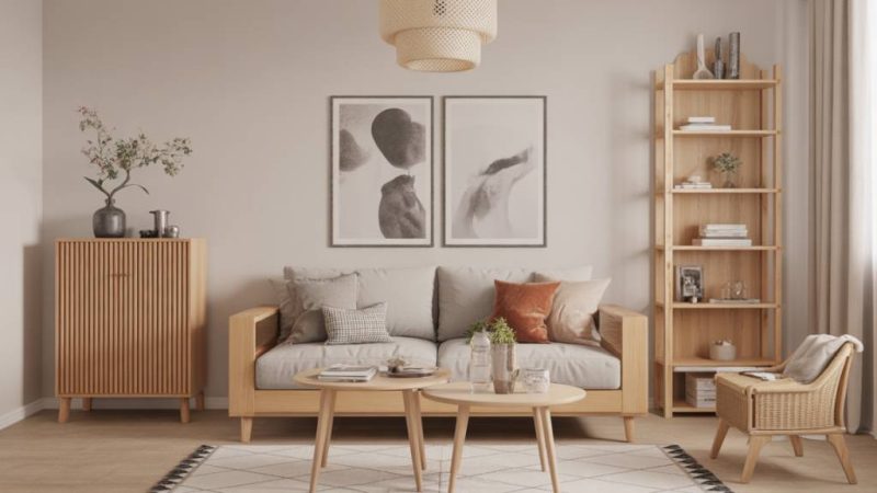 Japandi-Stil im Wohnzimmer: So kombinierst du skandinavische Gemütlichkeit mit japanischer Klarheit