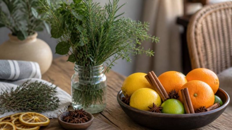 Natürliche Duftdeko für dein Zuhause: Stilvolle Ideen mit Kräutern, Zitrusfrüchten und Gewürzen